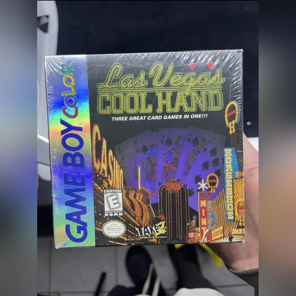 Las Vegas Cool Hand (GameBoy Color) - Factory Sealed CIB (Holo Box) - Mint.